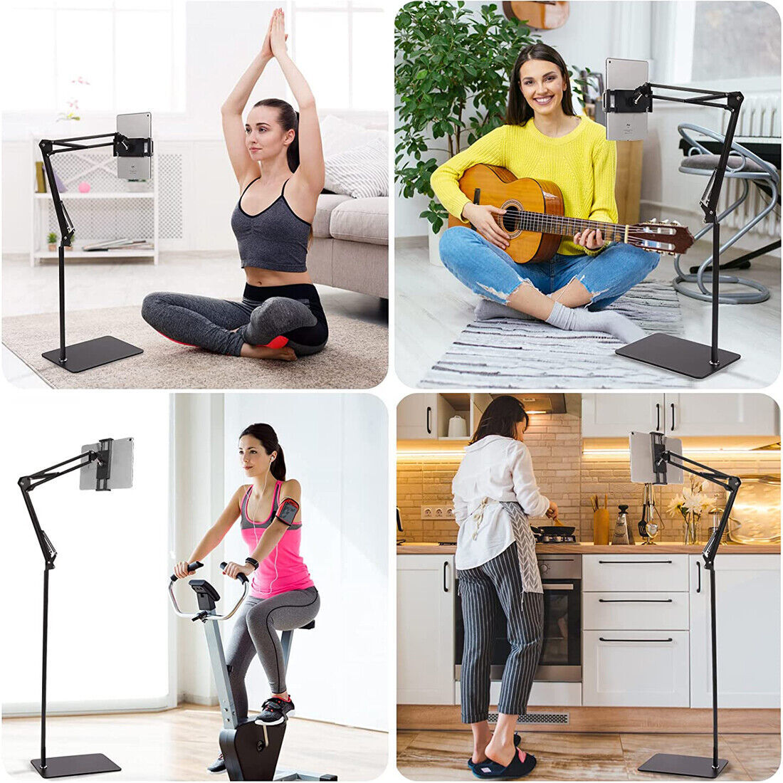 Universal 360 Adjustable Floor Stand Holder For Tablet IPad Phone 3.5 11in