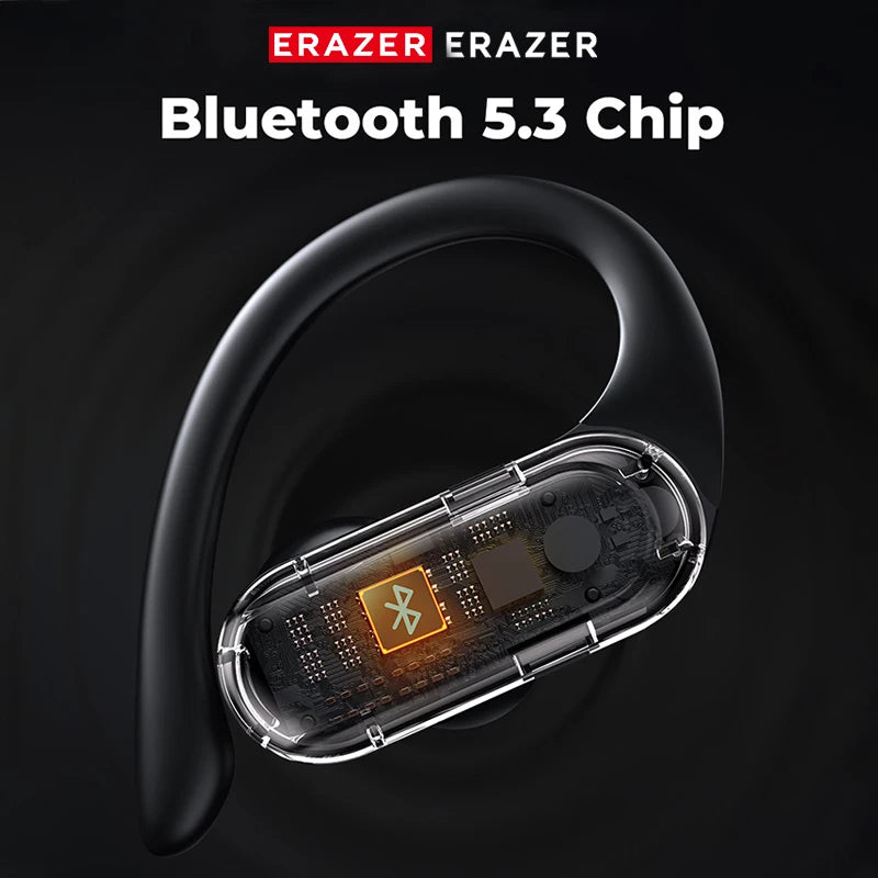 ERAZER XT60 Wireless Headset Bluetooth 5.3 Bass Stereo Sports Headset with Microphone