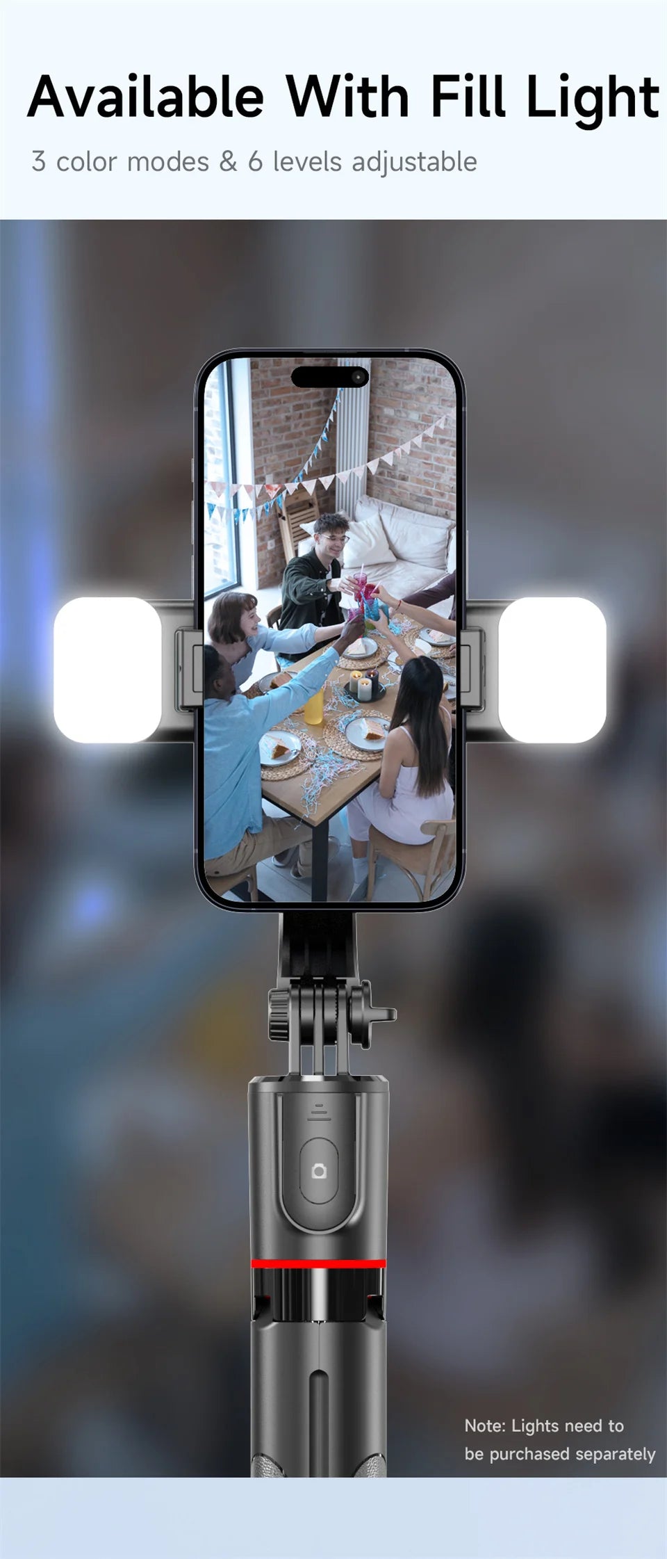 2025 NEW Monopod Remote Shutter Fill Light for iPhone Samsung Xiaomi Phone Holder Mini Tripod Wireless Bluetooth Selfie Stick