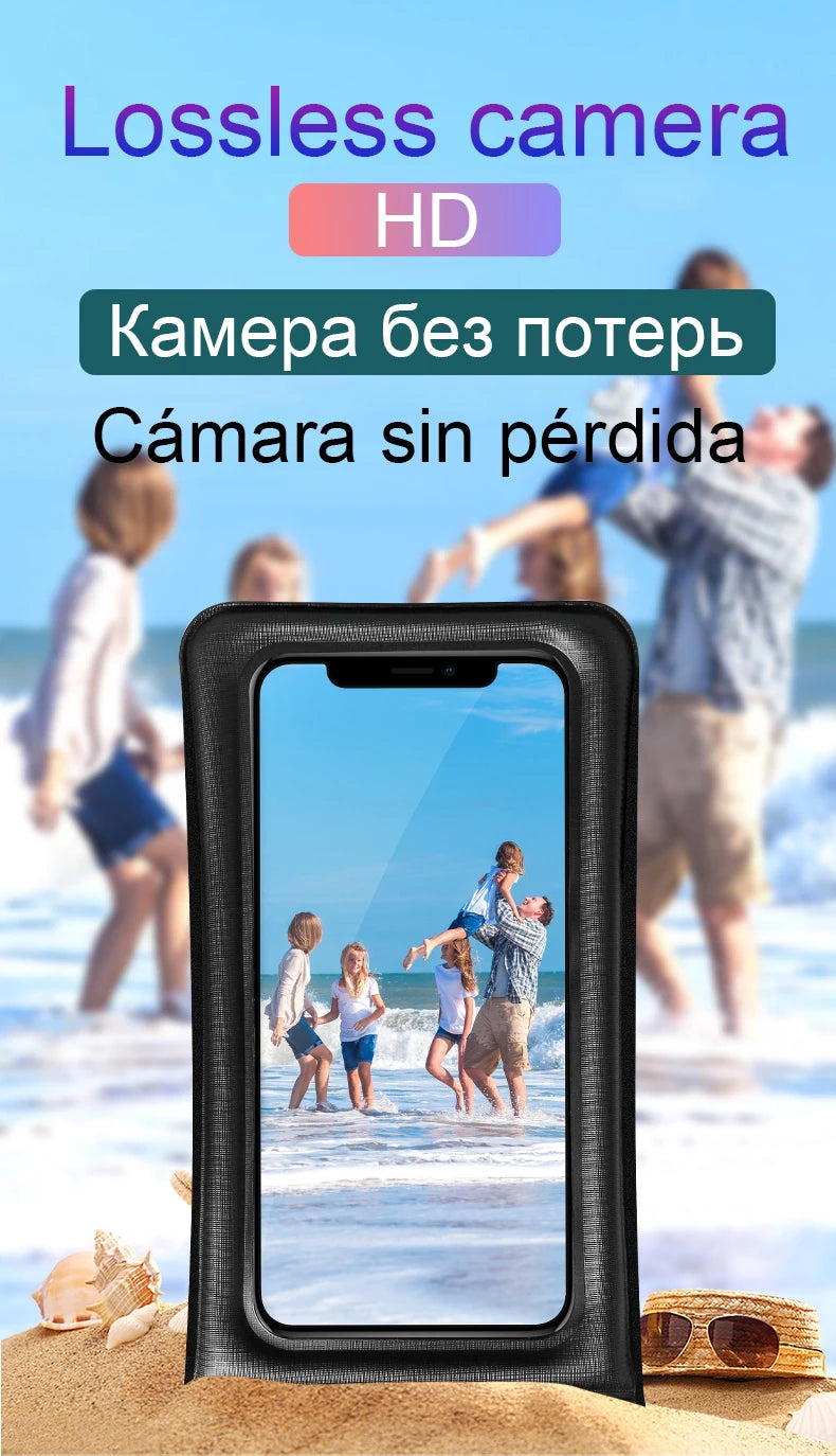 Waterproof Phone Case Swimming Bags Water proof Bag Mobile Phone Pouch PV Cover for iPhone 16 15 14 Pro Max Huawei Xiaomi Redmi