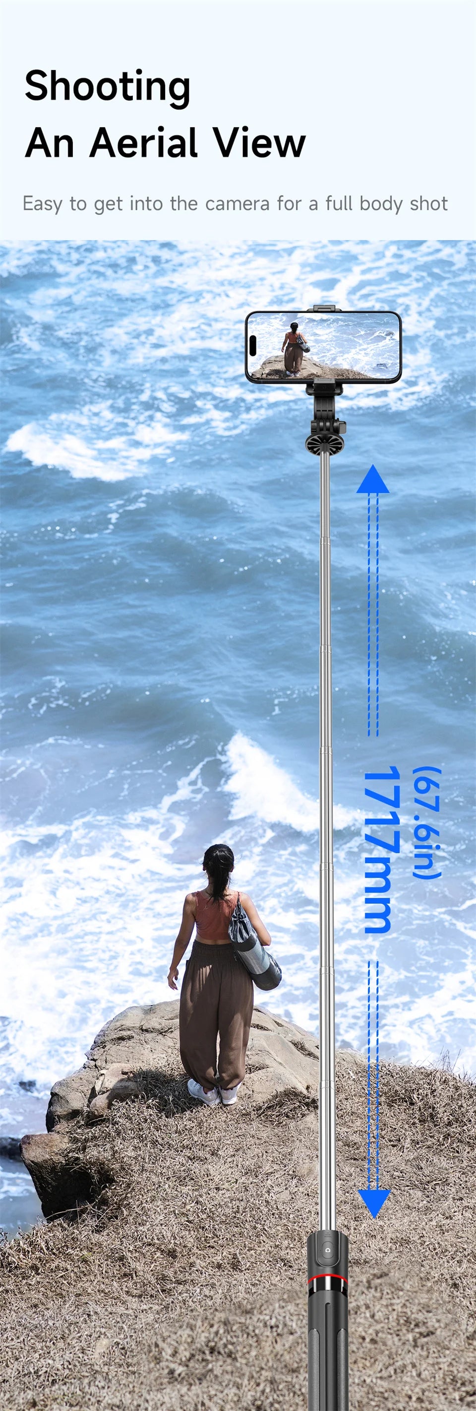 2025 NEW Monopod Remote Shutter Fill Light for iPhone Samsung Xiaomi Phone Holder Mini Tripod Wireless Bluetooth Selfie Stick