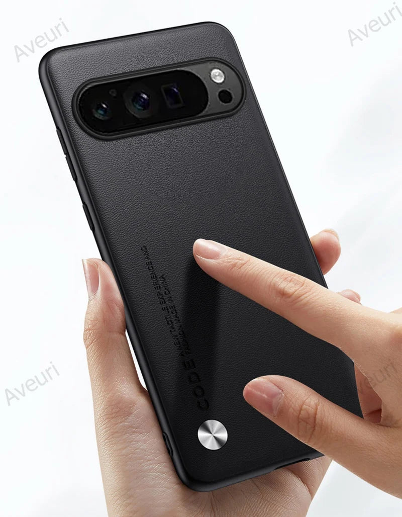 Luxury PU Leather Case For Google Pixel 9 Pro XL Back Cover Silicone Protection Phone Case For Google Pixel 9A 9Pro Pixel9 A 5G