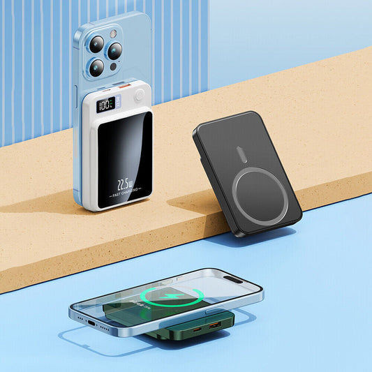 Magnetic Wireless Power Bank 12000mAh For Magsafe Battery Pack For iPhone 12 13 14