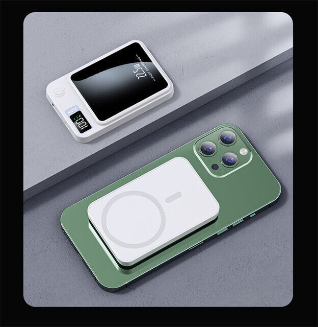 Magnetic Wireless Power Bank 12000mAh For Magsafe Battery Pack For iPhone 12 13 14
