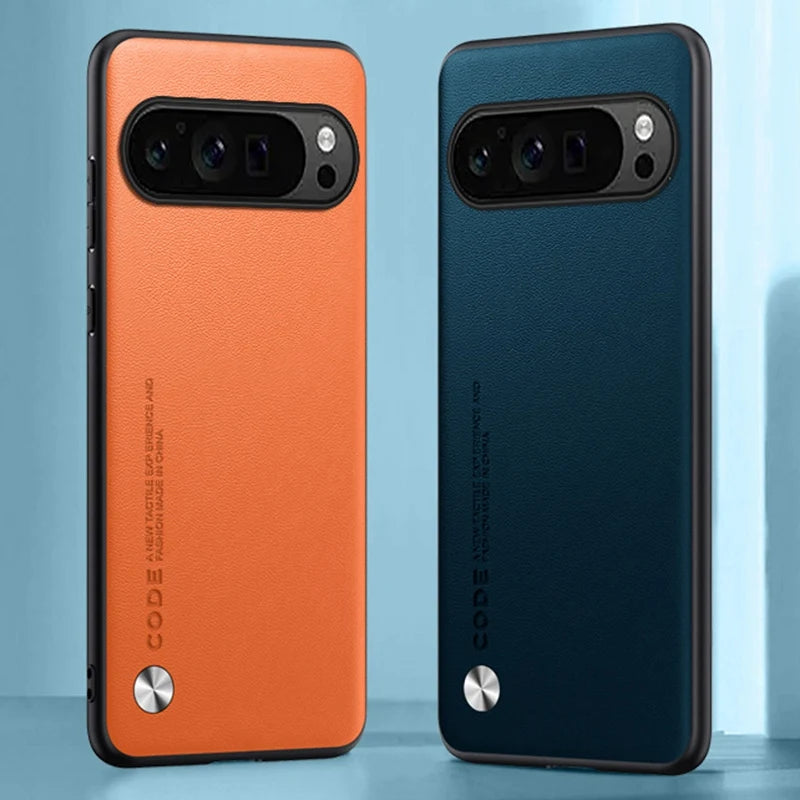 Luxury PU Leather Case For Google Pixel 9 Pro XL Back Cover Silicone Protection Phone Case For Google Pixel 9A 9Pro Pixel9 A 5G