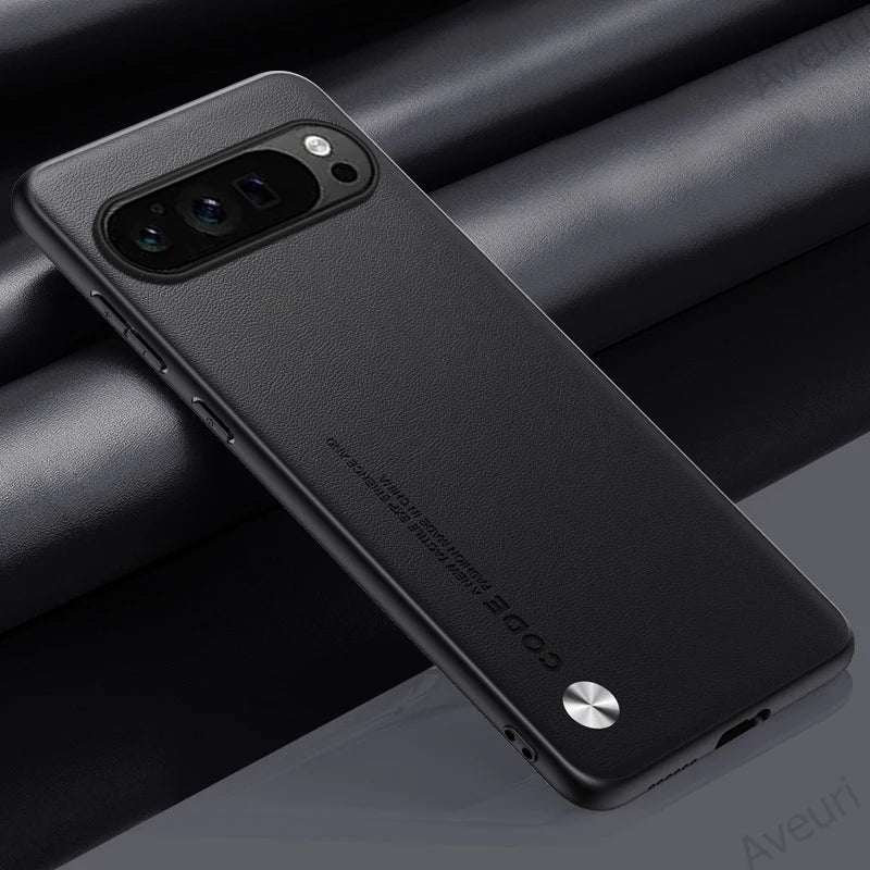 Luxury PU Leather Case For Google Pixel 9 Pro XL Back Cover Silicone Protection Phone Case For Google Pixel 9A 9Pro Pixel9 A 5G