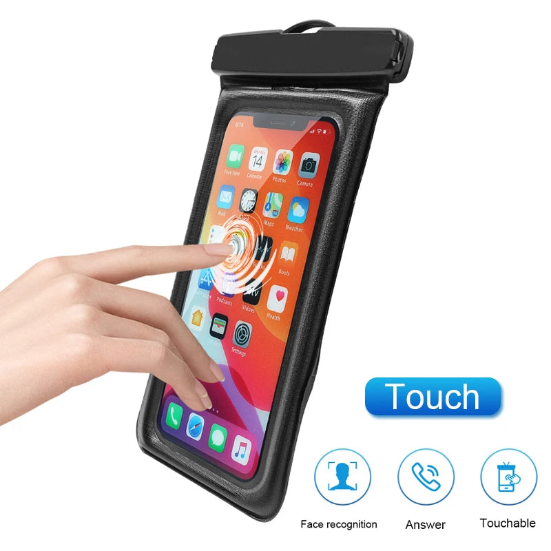 Waterproof Phone Case Swimming Bags Water proof Bag Mobile Phone Pouch PV Cover for iPhone 16 15 14 Pro Max Huawei Xiaomi Redmi