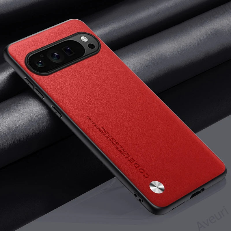 Luxury PU Leather Case For Google Pixel 9 Pro XL Back Cover Silicone Protection Phone Case For Google Pixel 9A 9Pro Pixel9 A 5G
