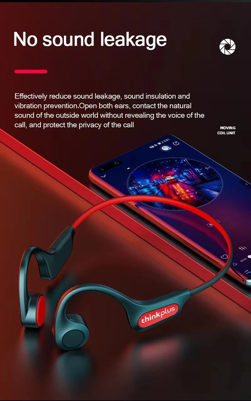 Lenovo X3 Pro Bone Conduction Earphone TWS Fone Bluetooth Wireless Headphone Driving Cycling Earbuds Sports Running Headset