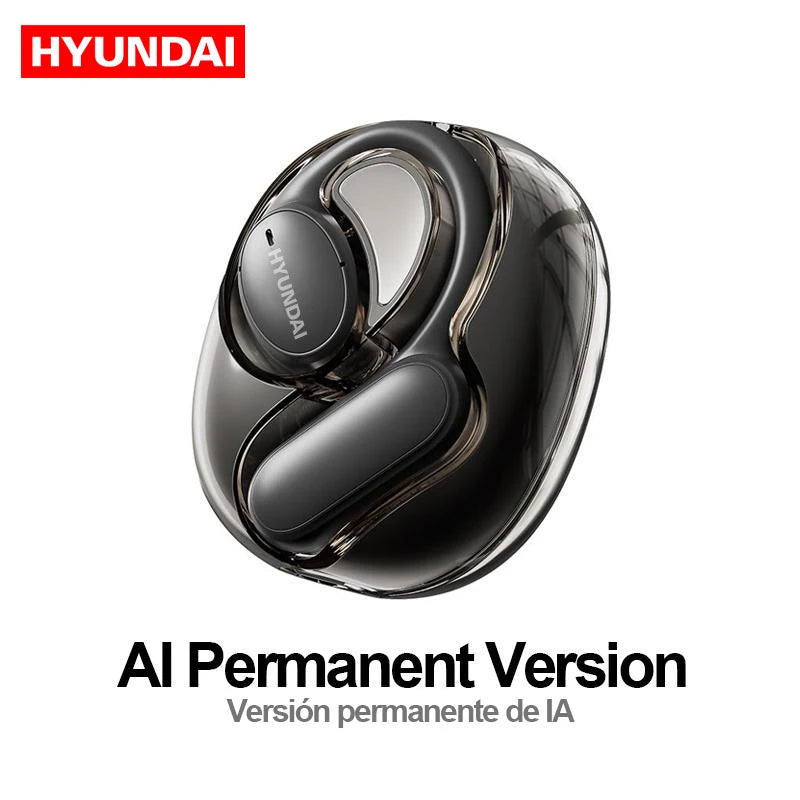 Choice HYUNDAI Openair5 AI Bluetooth Translation Earphones Hanging Ear Type AI Intelligent 100+ languages Meeting Earphone Gift