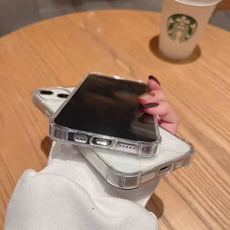 Luxury Magnetic Wireless Charge for Magsafe Case for iPhone 16 15 14 13 12 11 Pro Max Plus Shockproof Transparent Bumper Cover ﻿