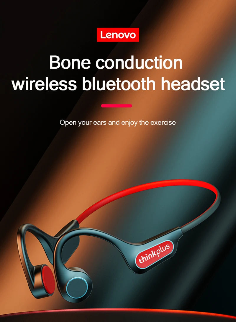 Lenovo X3 Pro Bone Conduction Earphone TWS Fone Bluetooth Wireless Headphone Driving Cycling Earbuds Sports Running Headset