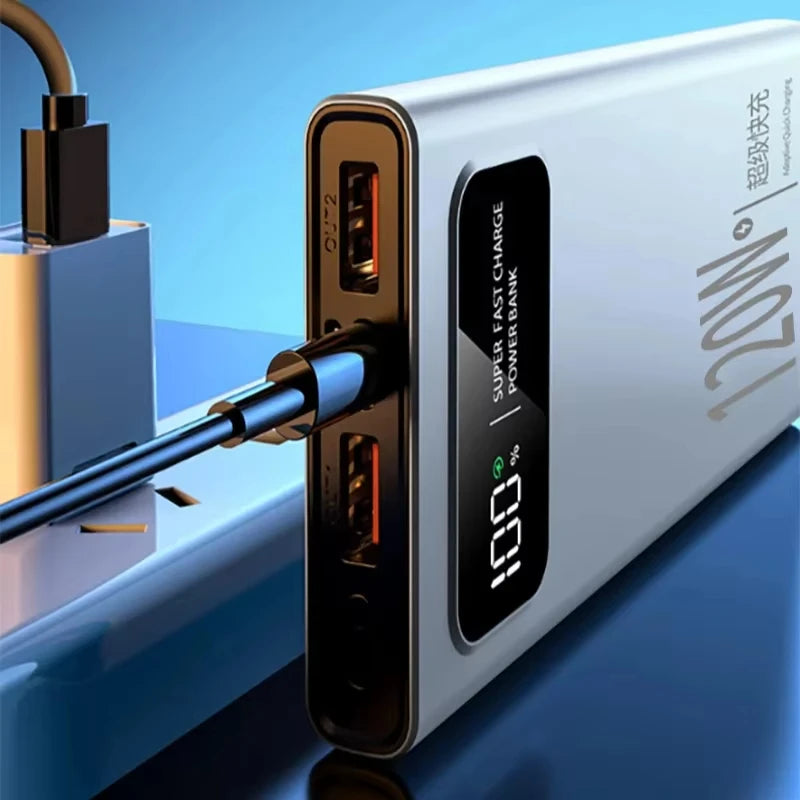 Xiaomi 120W 200000mAh Power Bank Super Fast Charging Battery High Capacity Digital Display PowerBank For iPhone Samsung Huawei