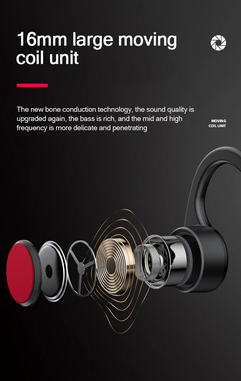 Lenovo X3 Pro Bone Conduction Earphone TWS Fone Bluetooth Wireless Headphone Driving Cycling Earbuds Sports Running Headset