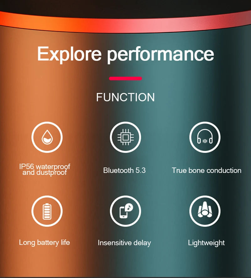 Lenovo X3 Pro Bone Conduction Earphone TWS Fone Bluetooth Wireless Headphone Driving Cycling Earbuds Sports Running Headset