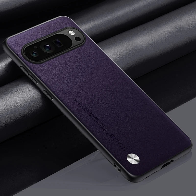 Luxury PU Leather Case For Google Pixel 9 Pro XL Back Cover Silicone Protection Phone Case For Google Pixel 9A 9Pro Pixel9 A 5G