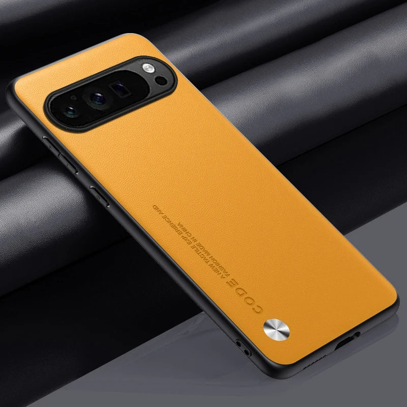 Luxury PU Leather Case For Google Pixel 9 Pro XL Back Cover Silicone Protection Phone Case For Google Pixel 9A 9Pro Pixel9 A 5G