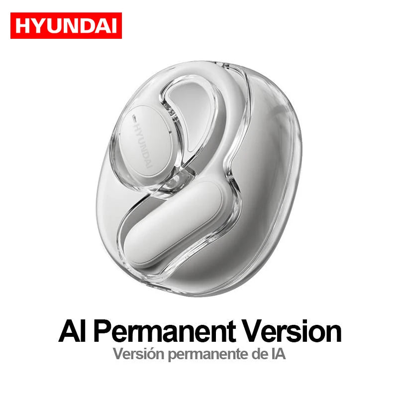 Choice HYUNDAI Openair5 AI Bluetooth Translation Earphones Hanging Ear Type AI Intelligent 100+ languages Meeting Earphone Gift